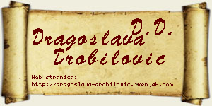 Dragoslava Drobilović vizit kartica